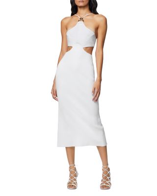 Hervé Léger - Hardware Halter Midi Dress