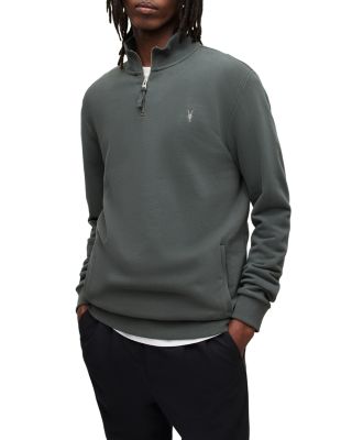 All saints raven half zip funnel neck discount sweatshirt