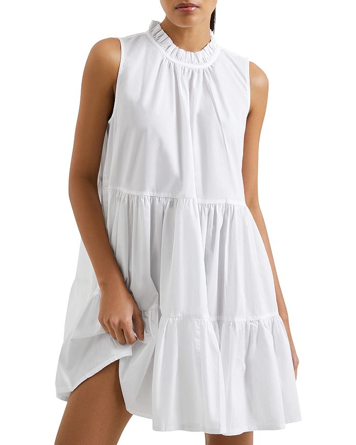 FRENCH CONNECTION Rhodes Poplin Swing Mini Dress Bloomingdale's