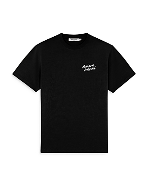Maison Kitsuné Maison Kitsune Handwriting T Shirt Black In Black