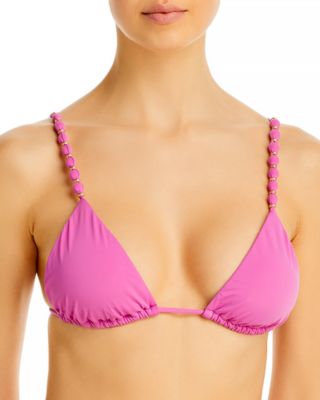Beads Tri Parallel Bikini Top