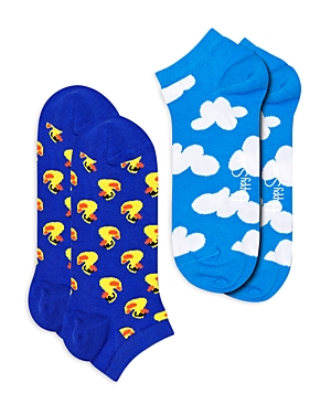 Happy Socks Rubber Dock Low Cut Socks, Pack of 2