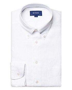 Eton - Slim Fit Solid Linen Shirt