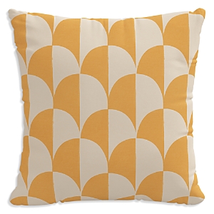 Sparrow & Wren Patterned Decorative Pillow, 20 X 20 In Scallop Stone Gold Oga
