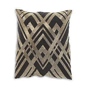 Shop Global Views Woven Lines Decorative Pillow, 20 X 20 In Gold