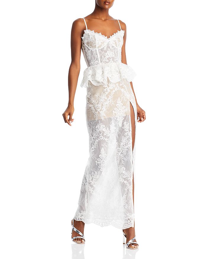 Floral Lace Racerback Maxi Dress - Ready to Wear