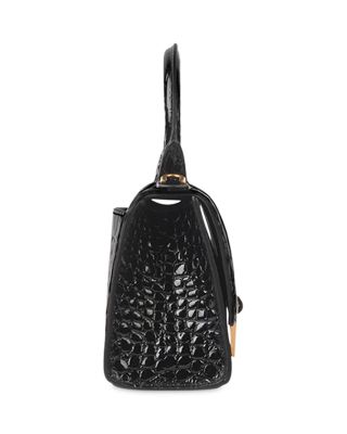 Hourglass XS Handbag Crocodile Embossed