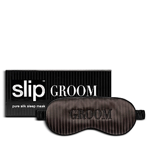 Slip Groom Striped Eye Mask In Groom