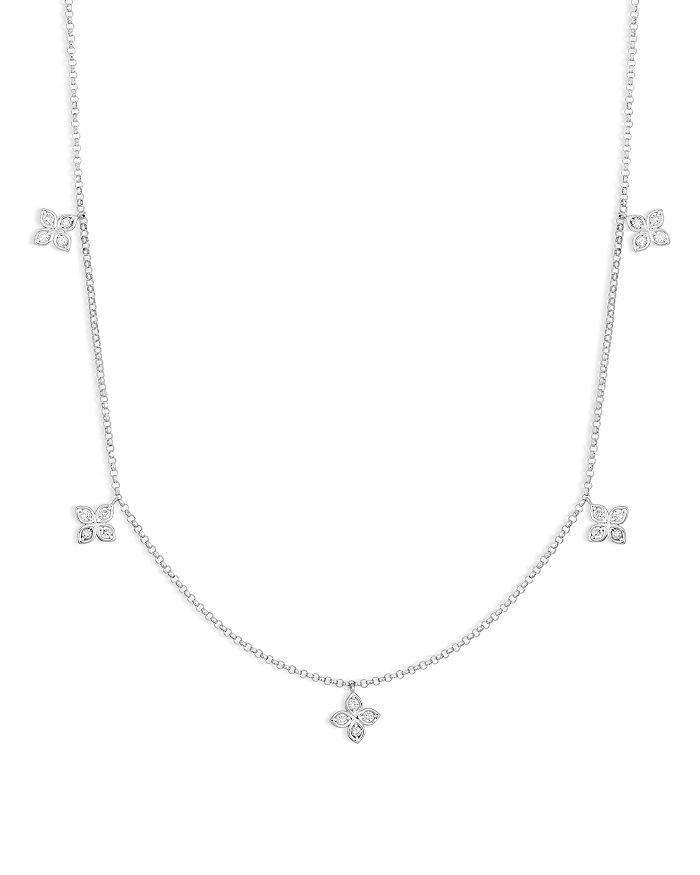 Roberto coin 5 station diamond necklace hot sale
