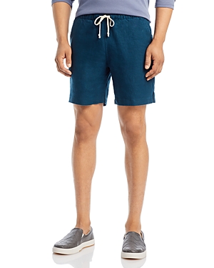 Alex Crane  Bo Linen Shorts In Dusk