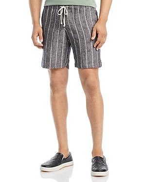 Alex Crane Bo Linen Shorts In Chalk