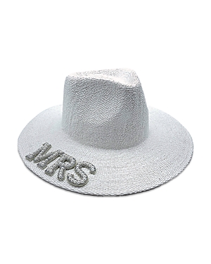 Nikki Beach Mrs. Straw Hat In White