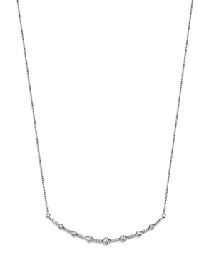 Bloomingdale's Diamond Curved Bar Necklace in 14K White Gold, 0.25 ct. t.w. - 100% Exclusive