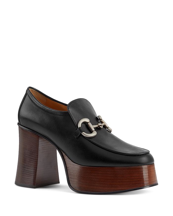 Gucci Women's Horsebit Platform Loafers | Bloomingdale's