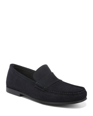 Vince Men\'s Black Suede Slip-On Loafers Vince Mens Gibson Suede Leather Slip On Sheepskin Fur lined  main image 4