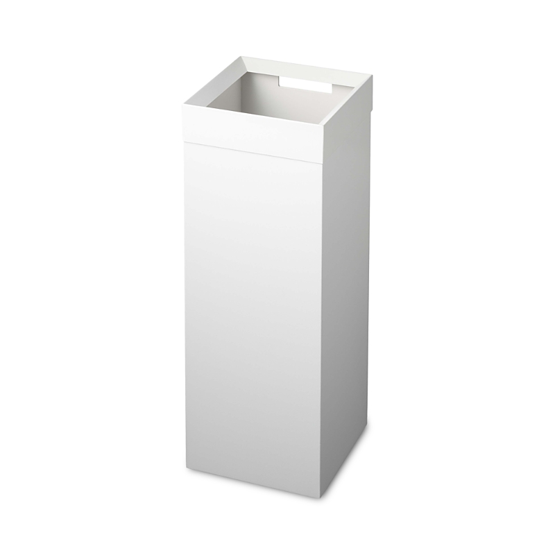 Yamazaki Tower Tall Trash Can In White