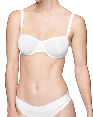 Cuup The Balconette Mesh Bra In Salt