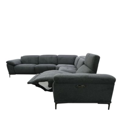 Aprile 5-Piece Power Reclining Fabric Sectional - Exclusive