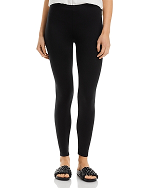Eileen Fisher Petite Recycled Stretch Velvet Ankle Leggings In Black