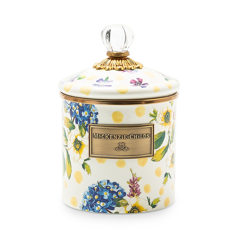 Mackenzie-childs Mackenzie Childs Wildflowers Small Enamel Canister