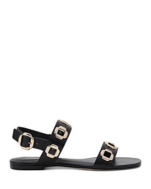 Shop Larroude Women's Milan Hardware Strappy Sandals In Black