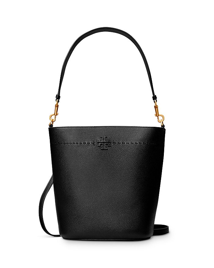 Tory Burch Black McGraw Leather Bucket Bag, Best Price and Reviews