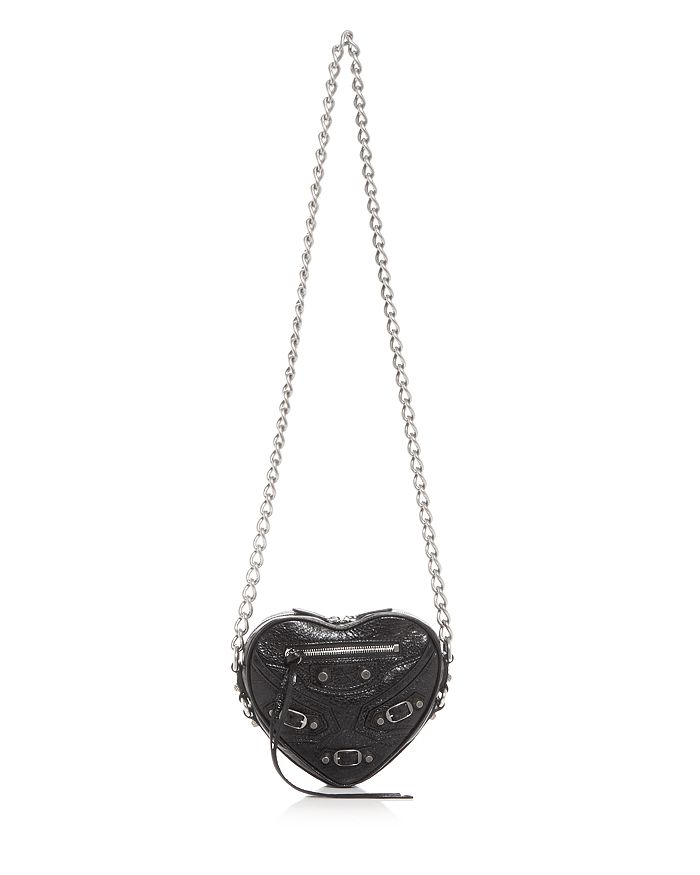 Women's Le Cagole Heart Mini Bag in Black