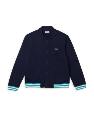 Boys Kids' Lacoste Button Down Fleece Sweatshirt - Little Kid