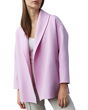 Mackage Tyra Wool Coat In Chalk Pink