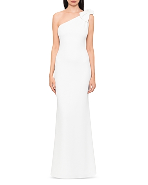 AQUA SCUBA BOW ONE SHOULDER MERMAID GOWN - 100% EXCLUSIVE