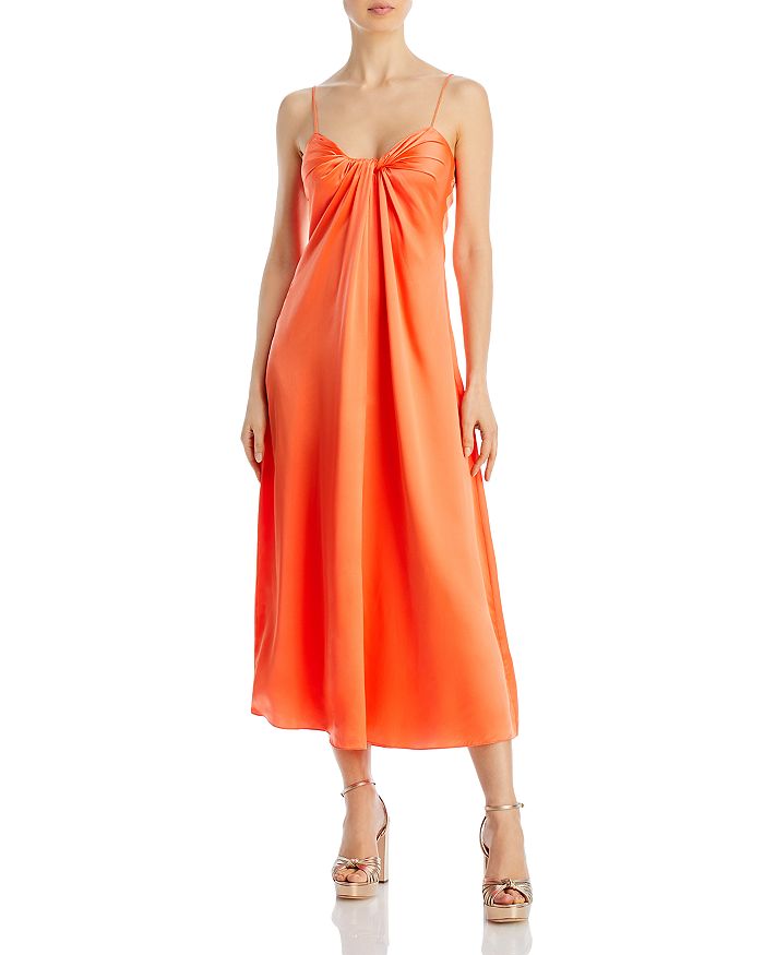 Rosetta Getty Twist Front Slip Dress Bloomingdale s