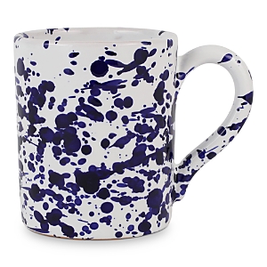 Vietri Amalfitana Splatter Mug In Dark Blue