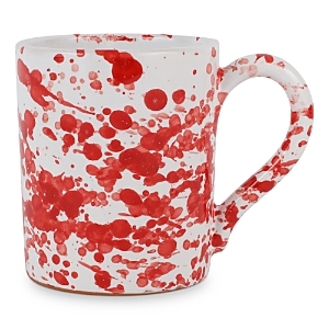 Shop Vietri Amalfitana Splatter Mug In Red
