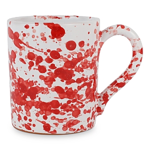 Vietri Amalfitana Splatter Mug In Red