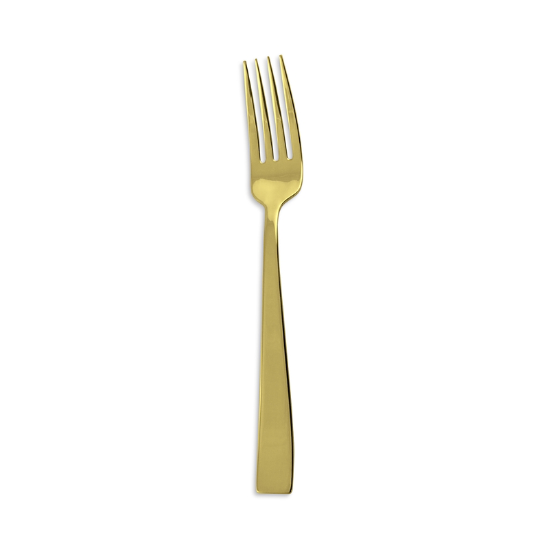 Sambonet Flat Gold Stainless Steel Serving Fork In Gold