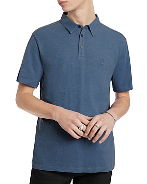 John Varvatos Men's Victor Peace Sign Cotton Polo Shirt In Dutch Blue