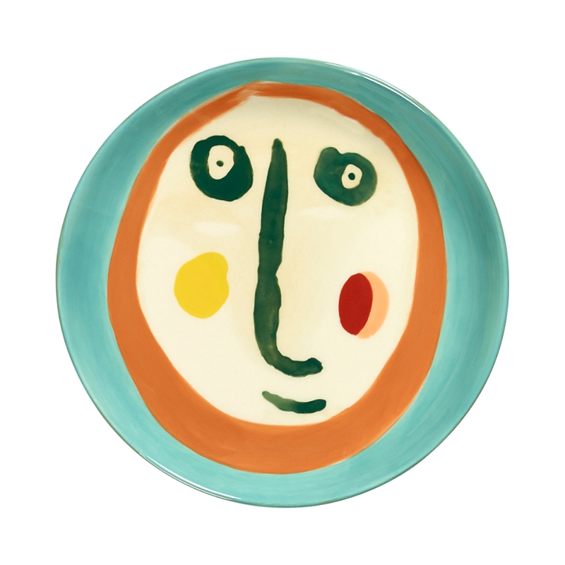 Serax Yotam Ottolenghi Feast Face Plate 19cm In Blue Multi