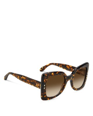 Flared Square Sunglasses, 52mm