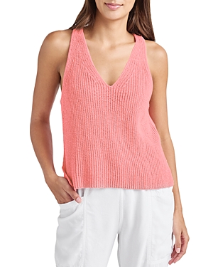 Splendid Women's Deirdre V-neck Sweater Tank In Terra