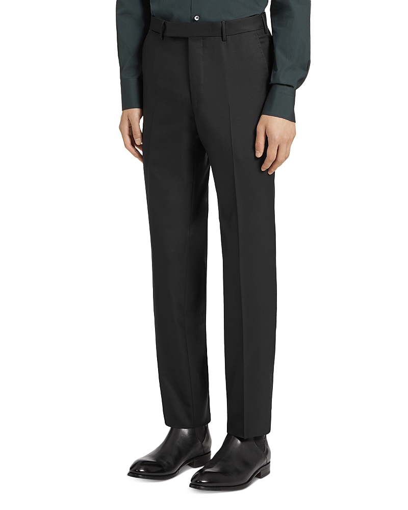 Zegna 15milmil15 Wool Trousers In Black