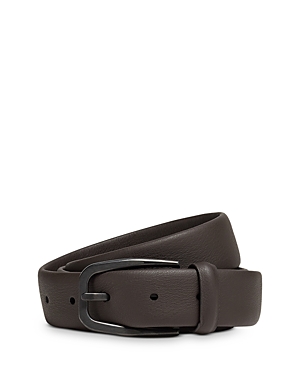 Shop Zegna Dark Brown Leather Belt