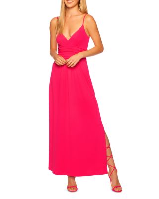 Susana Monaco Gathered Waist Side Slit Maxi Dress | Bloomingdale's Women