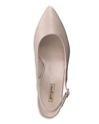 Women's Rio Pointed Toe Kitten Heel Slingback Pumps 