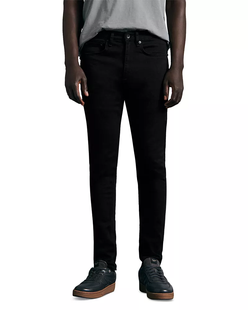 rag & bone Fit 1 Aero Stretch Skinny Jeans in Black