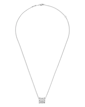 Dinh Van 18k White Gold Pulse Diamond Pendant Necklace, 17.7