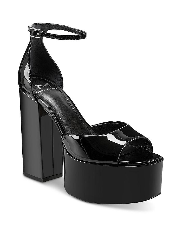 Marc Fisher LTD. Women's Mldella Square Toe High Heel Platform Sandals ...