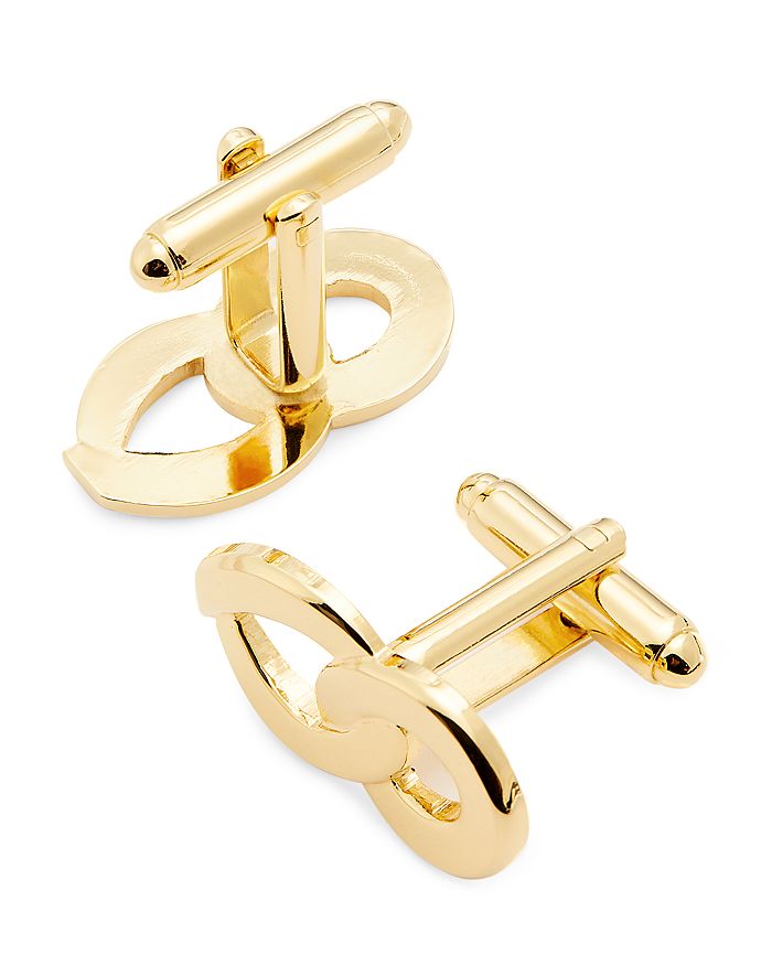 JONAS STUDIO Double Commitment 18K Yellow Gold Over Brass Cufflinks