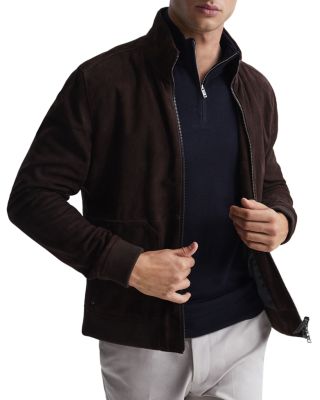 REISS - Omar Slim Fit Color Blocked Quarter Zip Sweater