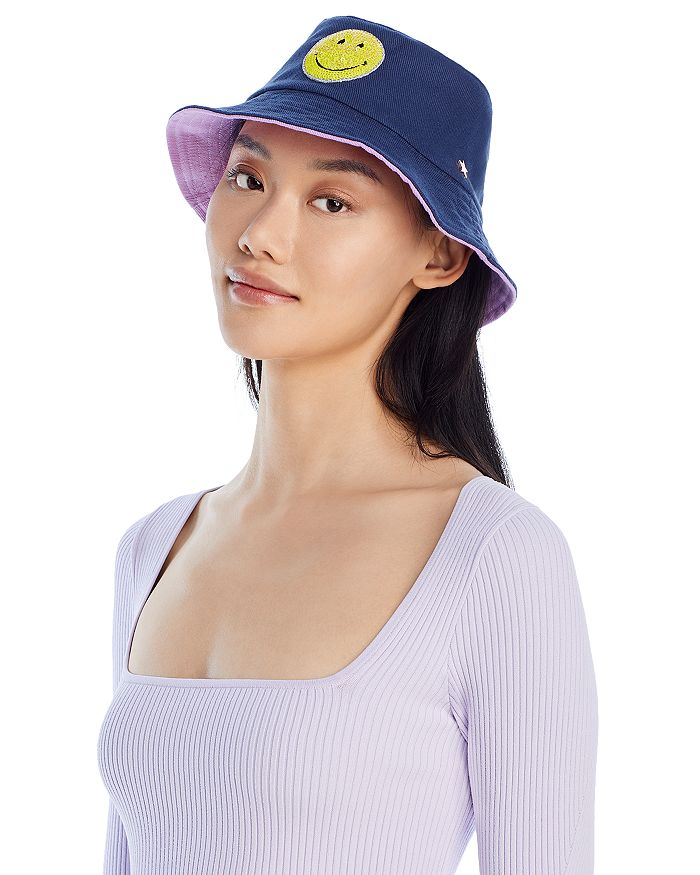 Jocelyn Reversible Smiley Bucket Hat | Bloomingdale's