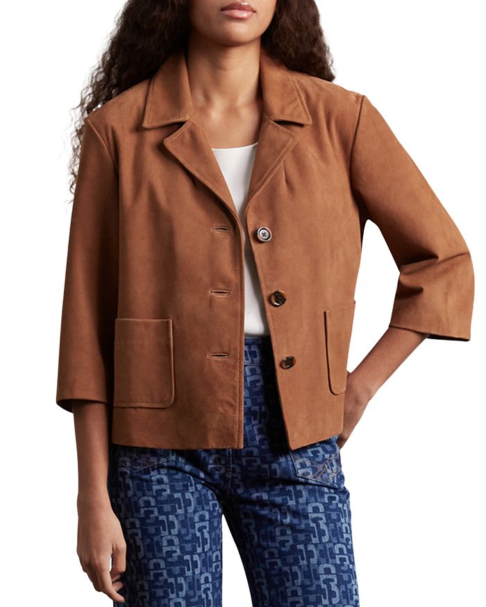 Gerard Darel Nacia Suede Jacket Bloomingdale s